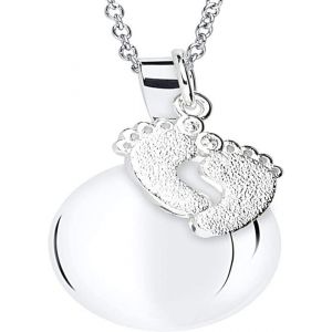 Bola De Grossesse Avec Pieds Pendentif Et Chaîne En Acier 110Cm