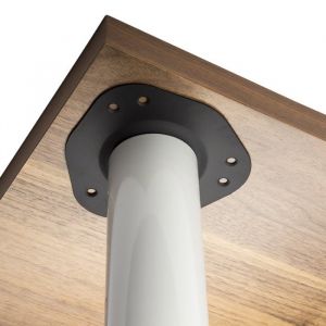 Set de 4 x SOTECH Pieds de Table / Hauteur 1100 mm / Hauteur Réglable / Ø 60 mm / Blanc / Capacité de Charge jusquà