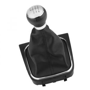 Vvikizy Soufflet de pommeau Pommeau de levier de vitesse de voiture à 6 vitesses couvercle de démarrage pour 6 MK5 auto levier