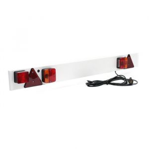 Wiltec Rampe d&rsquo;&eacute;clairage pour Remorque 7 Broches &ndash; Largeur 137 cm et C&acirc;ble de 6 m &ndash; avec Feux arri&egrave;re Feu stop Clignotants etc. &ndash;