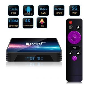 TV98 Android TV Box Android 12 TV Box H616 Quad-Core 2 G + 16 G - 2.4G&5G - Netflix Google Store Boite multimedia box Android-A1