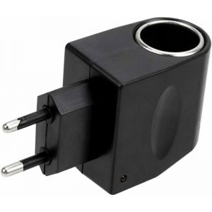 Adaptateur dalimentation de Voiture Convertisseur de Tension dalimentation CA à CC Adaptateur Allume-Cigare 220V à 12V6W Label