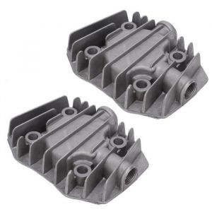 Culasse de compresseur dair - Qiilu - 2.5 / 3P 48mm - Thermique - 1 l - Aluminium
