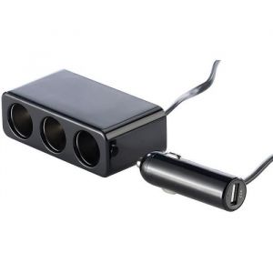 Multiprise Allume-cigare - ReVolt - 3 Prises 12V - 1 Port USB - 72W Max - Universel