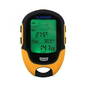 Altimètre randonnée Baromètre multifonction extérieure LCD digital Compass thermomètre hygromètre réveil Prévisions Météo torche LED