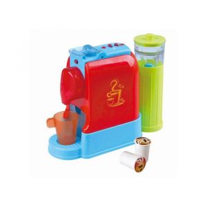 Machine A Cafe Bleu Et Rouge A Capsules Avec Sons - Jouet Imitation - Accessoire Dinette