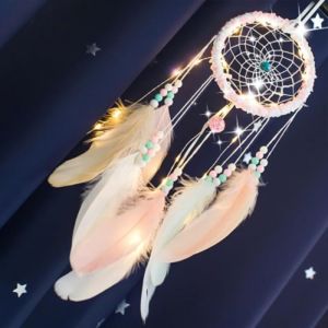 Beltlife® Décor à la maison de lumière de nuit de plumes attrapeur de rêve à la main-483