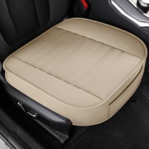 Housse de siège voiture - MIOLOE - Beige - Cuir PU - Éponge haute résilience - Universelle