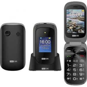 T&eacute;l&eacute;phone portable &agrave; clapet GSM avec bouton appel SOS Maxcom MM825