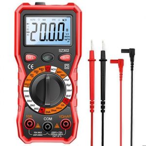 Multimètre NumériqueMultimètre DigitalVoltmètre Multifonctions 2000 ComptesTesteur ÉlectriqueOhmmètreMesure La Tension CA/CC