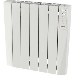 Radiateur &eacute;lectrique - Fluide caloporteur - 750 W - Ferroli - N&eacute;o connect&eacute; - Horizontal - Blanc
