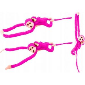 Peluche - Leantoys - Singe - 70 cm - Rose - Mixte