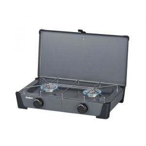 R&eacute;chaud gaz Bondy 2Z &ndash; ENDERS BY FAVEX - R&eacute;chaud de camping Compact avec couvercle - 2 flammes x 2300 W  &ndash; Camping van et plein air
