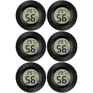 6 pcs Mini Digital LCD Thermom&egrave;tre Hygrom&egrave;tre Temp&eacute;rature Humidit&eacute; Thermom&egrave;tre Portable Thermo Hygrom&egrave;tre Indicateur