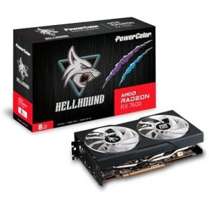 Carte graphique - Powercolor - Radeon RX 7600 Hellhound OC - 8 Go GDDR6 - PCI Express 4.0 - Raytracing