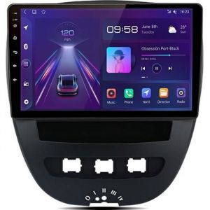 AWESAFE Autoradio Android 13 2Go+32Go pour Peugeot 107 Toyota Aygo Citroen C1 10 Pouces avec Carplay GPS WiFi Bluetooth Android