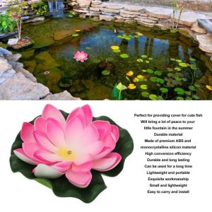 Fontaine solaire de fleur de lotus FYDUN - Cascade - Blanc - Écologique et économe en énergie