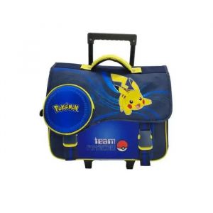 Grand cartable &agrave; roulettes Pok&eacute;mon  primaire 40cm