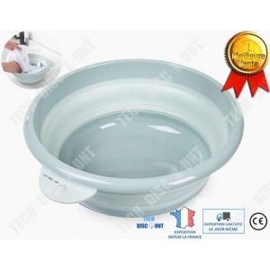 TD® bassine pliable camping grande linge retractable silicone ronde plastique pied lessive taille bain evier sale vaisselle seau