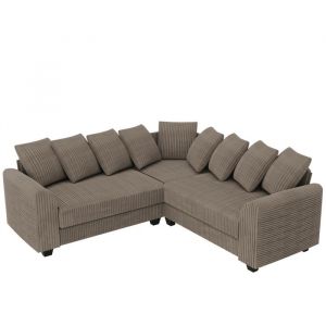 Canap&eacute; Plush-Plush W1725S00059 modular Corduroy marron 202.00x202.00x74.00 cm
