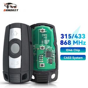 Clé télécommande intelligente de voiture KR55WK49123 315/433/868 MHz pour BMW Série 1/3/5/7 E60 E61 E70 E71 E72 E81 E82 E87 X~2945