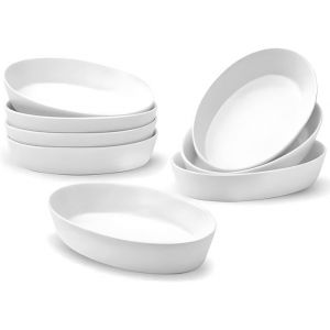 Plat À Four De Cuisson PorcelaineLot De 8 Plats À Gratin-Parfait Pour LasagnesQuichéTiramisu Et Gratins-Plat À Lasagnes En Céra