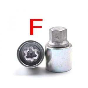 Boulon - &Eacute;crouAudi cl&eacute; de vis antivol pour pneu outil de d&eacute;montage des vis pour Audi A1 A3 A4 A5 A6 A7 A8 Q3 Q5 Q7 TT - Type YYV