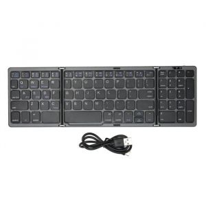 Clavier Bluetooth pliable - TBEST - 81 touches - Pavé numérique - Rechargeable - Bluetooth 5.1