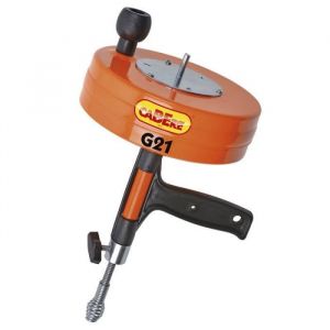 D&eacute;boucheur &agrave; tambour d&eacute;vier - G21 - Pour canalisations jusqu&agrave; 50 mm - M&eacute;tal et PVC