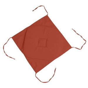 Coussin galette de chaise - Terracotta - 40x40cm - 100% Polyester - 4 rabats - Intérieur