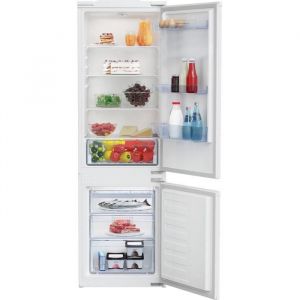Réfrigérateur-congélateur encastrable BEKO - Porte réversible - 193L + 78L - Classe E