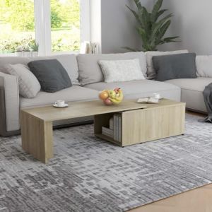 Table basse - VIDAXL - Chêne sonoma - Rectangulaire - Aspect bois - Contemporain