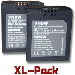 2 batteries de secours pour Panasonic: Lumix DMC-FZ7 FZ8 FZ18 FZ28 FZ30 FZ35 FZ38 FZ50 - Remplace : Panasonic CGA-S006 - C…