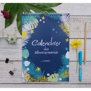 calendrier des anniversaire mural A4 calendrier perp&eacute;tuel illustr&eacute; id&eacute;e cadeau