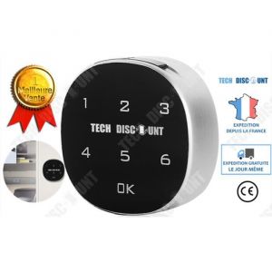 Serrure à code électronique - TD® - Verrou numérique - Noir - Pour armoire - Sécurisation digitale