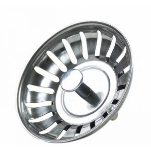 Bouchon Evier Cuisine Inox- Filtre Evier Cuisine Universel (Dia: 80MM) Bonde Evier avec 18 Fentes Grille Evier Cuisine &Eacute;tiquette