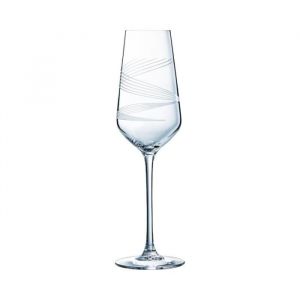8 flûtes à champagne en verre 21 cl  Intense - Cristal dArques
