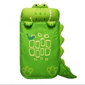 Sac de couchage enfant - Mignon - 70x140cm - Duvet - Vert - Rectangulaire