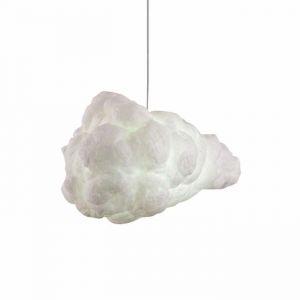 Lampe suspendue cr&eacute;ative &agrave; LED en forme de nuage plafonnier d&eacute;coratif en tissu tendance pour la maison le restaurant le bar