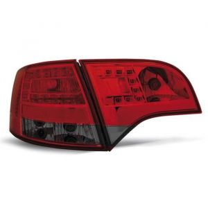 Paire de feux arriere Audi A4 B7 break 04-08 LED rouge fume
