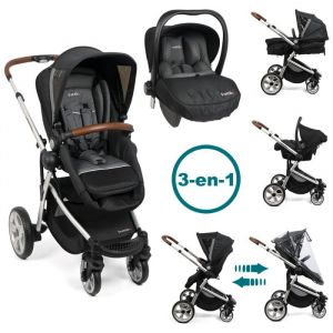 TROTTINE Pack Poussette 3 en 1 réversible + Siège auto bébé R129 TS HORIZON 2 Lx Silver