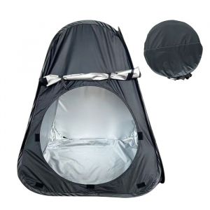 Tente sensorielle occultante - Tente pop-up int&eacute;rieure pour enfants &ndash; Maison s&eacute;curis&eacute;e int&eacute;rieure et ext&eacute;rieure - Noir - 78*78*88