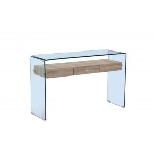 Console en verre avec tiroir - ICE