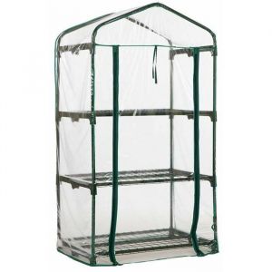 Mini serre de balcon serre de jardin robuste en PVC avec housse impermable amovible pour plantes Label