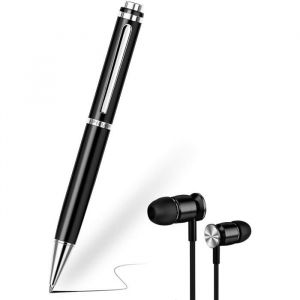 Enregistreur Vocal Num&eacute;rique32Go Stylo EnregistreurMini Enregistreur Vocal Espion avec Vocale HDEnregistrement Portable