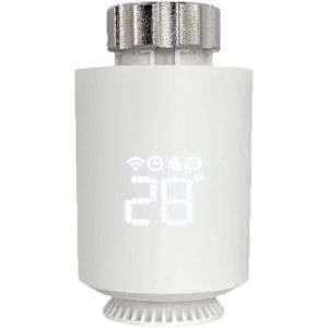 DRE-T&ecirc;te Thermostatique Radiateur  Vanne Thermostatique Connect&eacute;e Programmable Thermostat Radiateur Compatible avec Alexa Smart