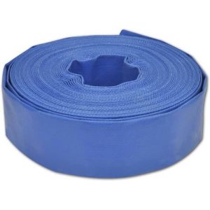 Tuyau Plat Pompage Incendie Tuyau dArrosage Refoulement Irrigation Tuyau dÉvacuation dEau Jardin Patio Extérieur 50 m 15 PVC