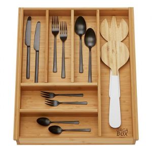 ORGA-BOX 3 Range-couverts BAMBOO pour 50 cm (473 x 397 mm) en bois 6 compartiments pour Nobilia / Noblessa à partir daoût 2012