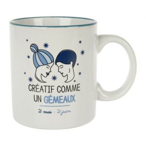 Mug en grès horoscope gémeaux 40 cl
