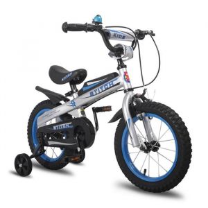 V&eacute;lo Enfant - JOYSTAR 12 Pouces - Freins &agrave; Double Main - Roues Stabilisateurs - Bleu
